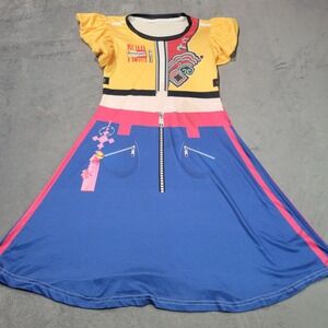 Dress Girls 150 Blue Yellow Rrrrrrumi Graphic Cosplay‎ Flutter Sleeve Kawaii Art